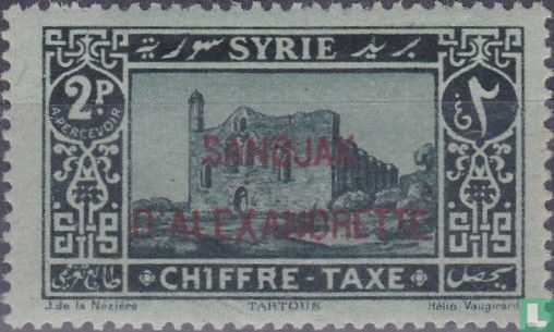 Briefmarken Aufdruck auf Syrien 