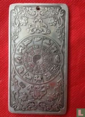 Tibet  (Nepal thangka) Rat-Zodiak talisman - Afbeelding 2