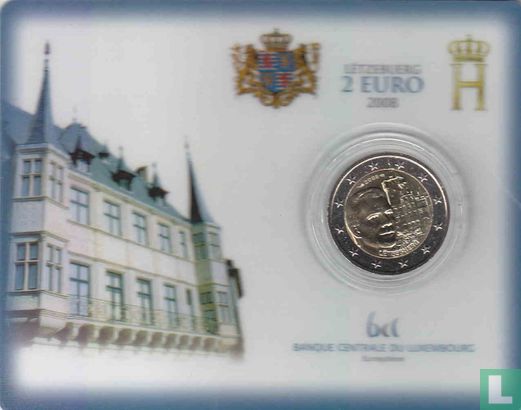 Luxemburg 2 euro 2008 (coincard) "Château de Berg" - Afbeelding 1