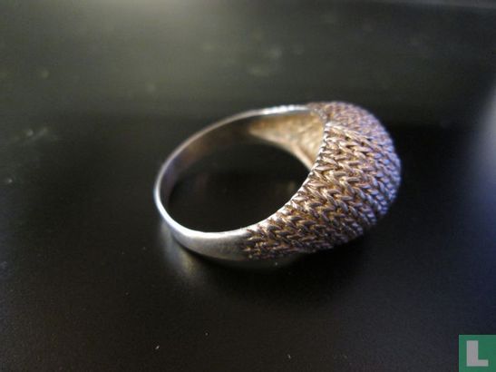 Zilveren Ring, Met Touwtjespatroon - Image 2