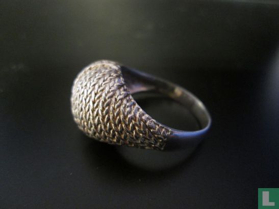 Zilveren Ring, Met Touwtjespatroon - Image 3