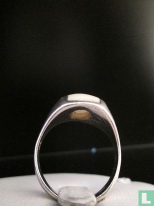 Zilveren Ring, Met Amblygooniet - Image 3
