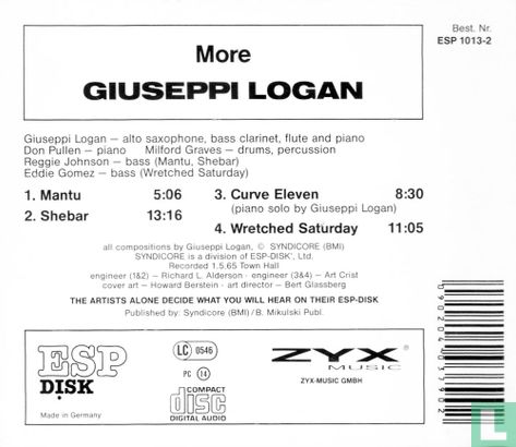 More Giuseppi Logan - Image 2