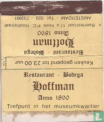 Restaurant Bodega Hoffman  - Anno 1890