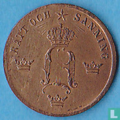 Zweden ½ öre 1858 (gewone 8) - Afbeelding 2