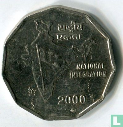 India 2 rupees 2000 (Moscow) - Image 1