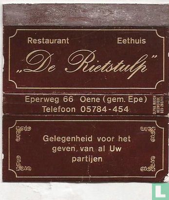 Restaurant Eethuis "De Rietstulp"