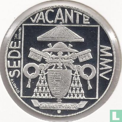 Vatican 5 euro 2005 (PROOF) "Sede Vacante" - Image 1