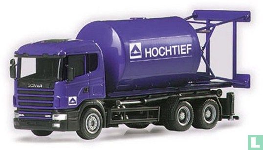 Scania 124 swap cement container 'Hochtief'