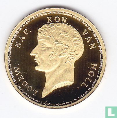 Nederland 20 gulden 1808 Lodewijk Napoleon "herslag" goud  - Afbeelding 2