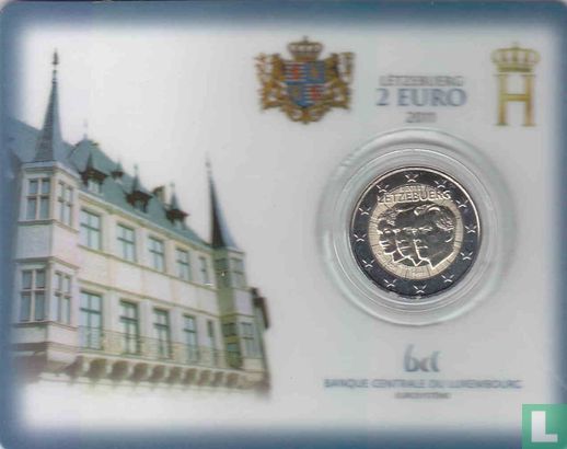 Luxembourg 2 euro 2011 (coincard) "50th anniversary Appointment of Jean of Luxembourg as lieutenant of Grand Duke" - Image 1