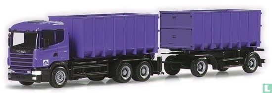 Scania 124 container trailer 'Hochtief'