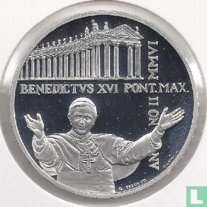 Vatican 10 euro 2006 (PROOF) "350th anniversary of the columns of St. Peter's Square of Rome by Le Bernin 1656 - 2006" - Image 2