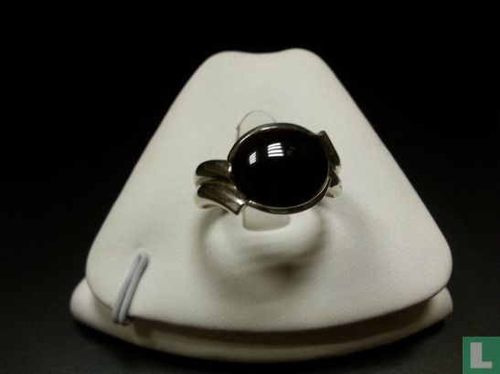 Zilveren Ring, Met Onyx - Image 1