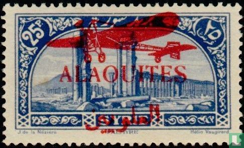 Airmail with overprint plane