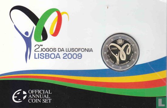 Portugal 2 euro 2009 (PROOF - folder) "Lusophony Games" - Image 1