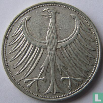 Germany 5 mark 1958 (J) - Image 2