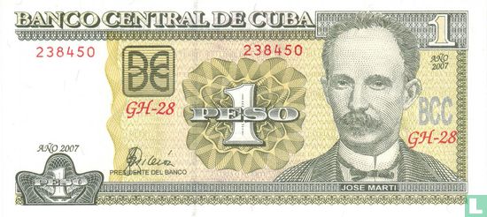 Cuba 1 Peso 2007 - Afbeelding 1