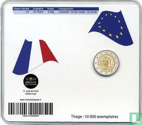 France 2 euro 2012 (coincard) "100th anniversary of the birth of Henri Grouès named L'abbé Pierre" - Image 2