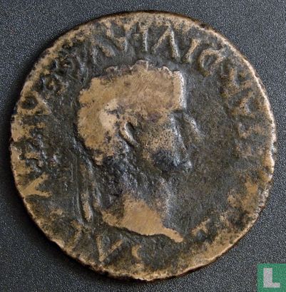 Romeinse Rijk, AE As, 14-37 AD, Tiberius, Bolscan, Hispania - Afbeelding 1