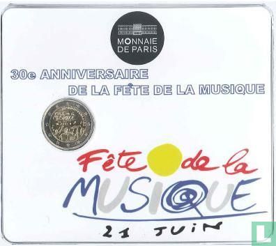 France 2 euro 2011 (coincard) "30th Anniversary of the creation of International Music Day - 1981 - 2011" - Image 1