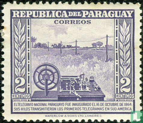 First telegraph in South America