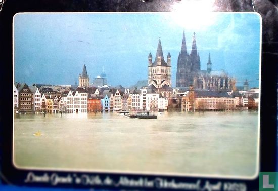 Canale Grande in Köln, Die  Altstadt bei Hochwasser april 1983” - Image 1