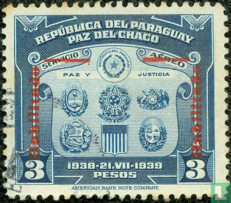 Chaco border peace conference, with overprint