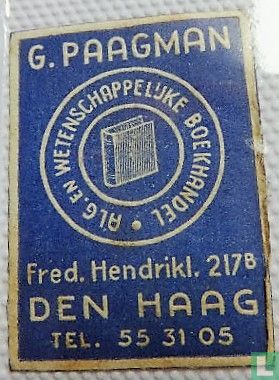Boekhandel G. Paagman; Den Haag