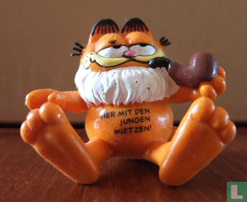Opa Garfield met pijp