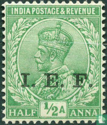 King George V with overprint I.E.F.