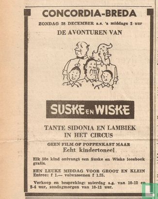 19581224 Tante Sidonia en Lambiek in het circus