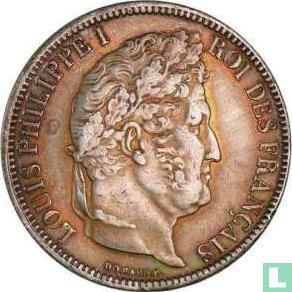 Frankreich 5 Franc 1831 (Relief Text - Eichenbekränzte Haupt - B) - Bild 2