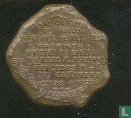 Argentina  Medical Tokens -  Society for the Protection of Military Orphans  1903 - Image 1