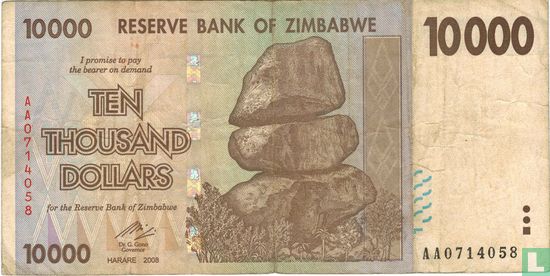 Zimbabwe 10.000 Dollars  - Afbeelding 1