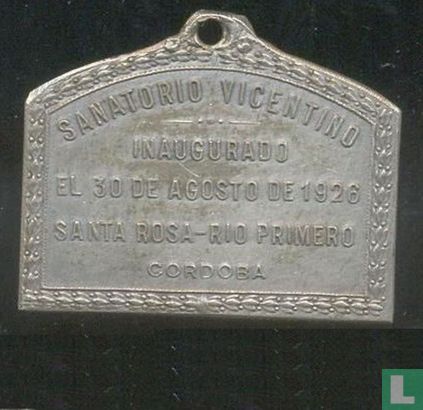 Argentina  Medical Tokens -  Sanatorio Vicentino   1926 - Image 1