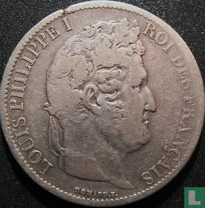 Frankrijk 5 francs 1831 (Tekst excuse - Gelauwerde hoofd - MA) - Afbeelding 2