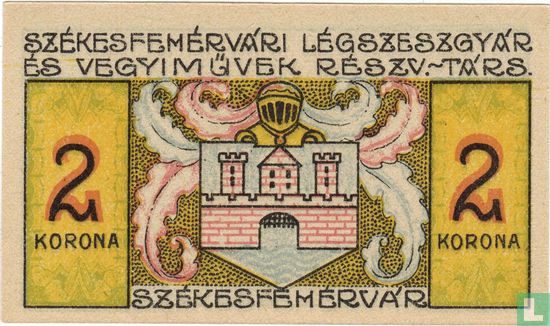 Székesfehérvar (Stuhlweissenburg) 2 Korona 1921 - Image 1