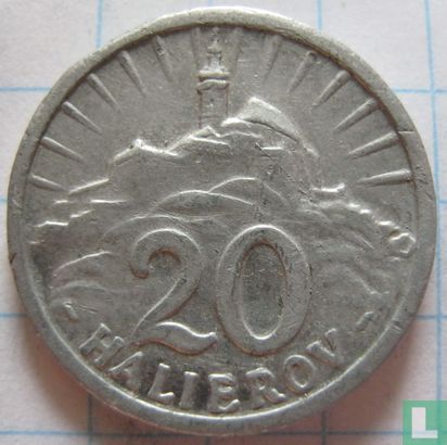 Slovakia 20 halierov 1943 - Image 2