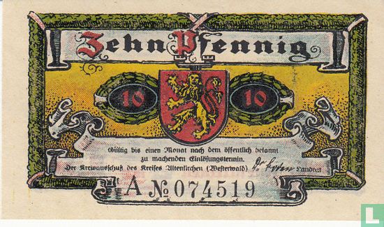 Altenkirchen, Kreis - 10 Pfennig 1921 - Afbeelding 1