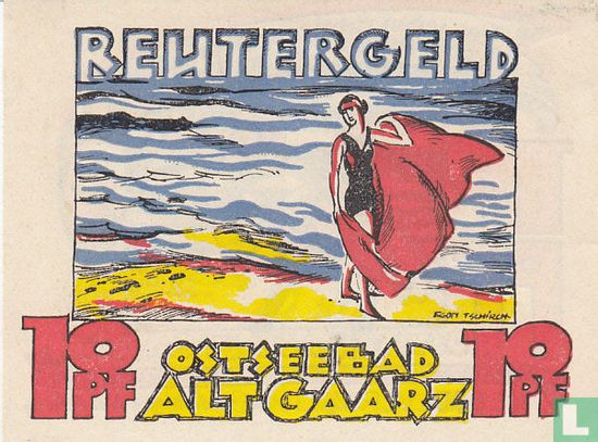 Alt Gaarz, Ostseebad - Reutergeld - 10 Pfennig ND. (1922) - Afbeelding 2