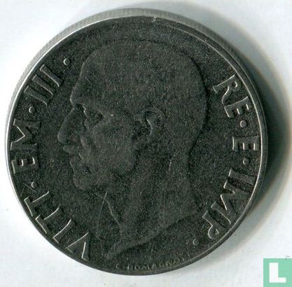 Italy 20 centesimi 1939 (magnetic - reeded - XVII) - Image 2