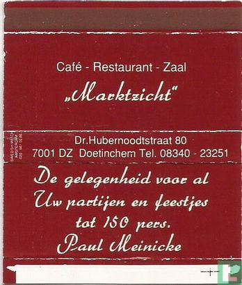 Café Restaurant Zaal Marktzicht
