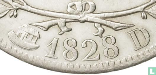 Frankrijk 5 francs 1828 (D) - Afbeelding 3
