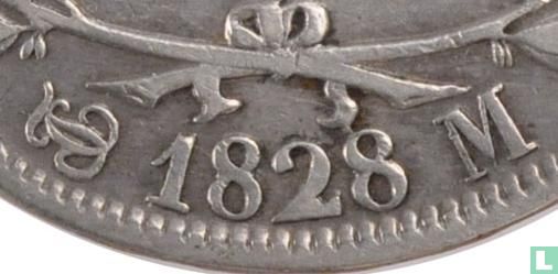 Frankrijk 5 francs 1828 (M) - Afbeelding 3