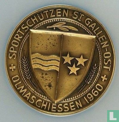 Switzerland  Shooting Medal St Gallen  1960 - Image 1