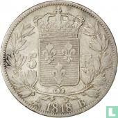 Frankrijk 5 francs 1818 (B) - Afbeelding 1