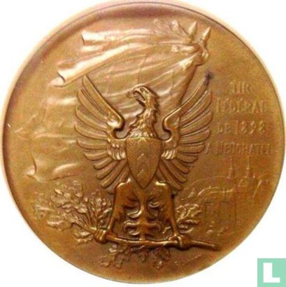 Switzerland  Shooting Medal - Tir Federal, Neuchatel  1898 - Bild 1