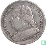 Frankreich 5 Franc 1814 (LOUIS XVIII - M) - Bild 2