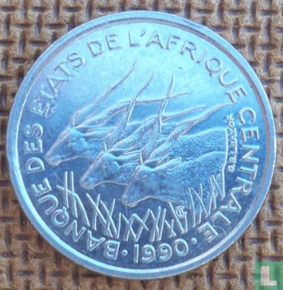 Centraal-Afrikaanse Staten 50 francs 1990 (A) - Afbeelding 1